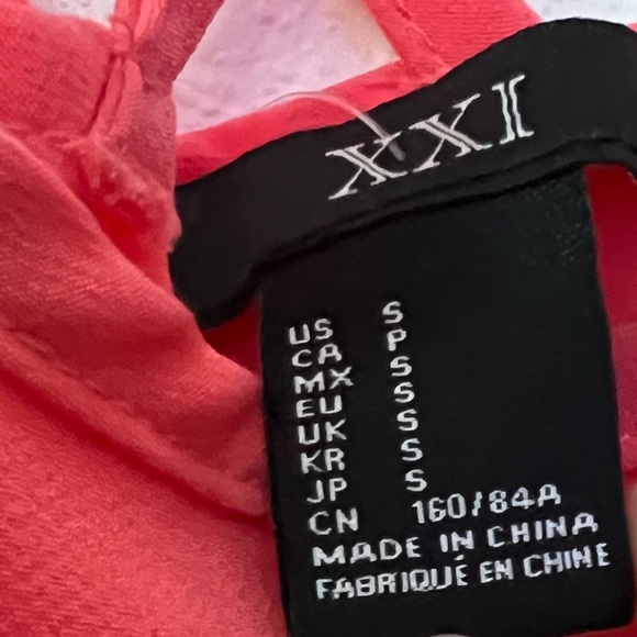 FOREVER 21 Coral Dress- Size S - Picture 3 of 4